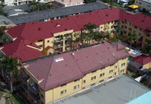 K Resort Surfers Paradise – old roof and partly restored roof