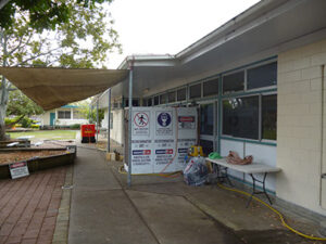 Three stage decontamination showers