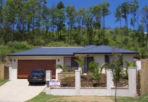 Deep Ocean roofing and Night Sky guttering